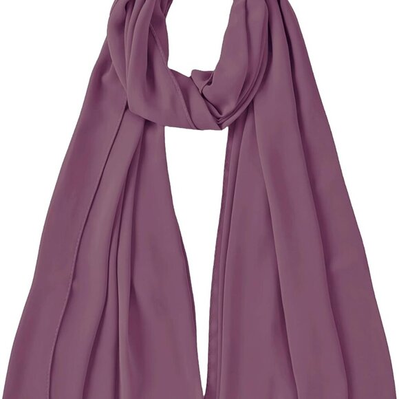 Premium Chiffon Hijab Head Scarf Shawl for Women Light & Elegant 28x72 - Picture 2 of 4